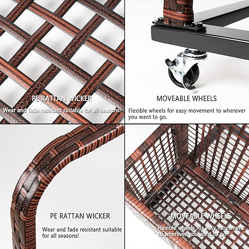 Miniatura 8 de Almacenamiento de flotador de piscina, almacenamiento al aire libre, caja de almacenamiento de flotador junto a la piscina, carrito de piscina de