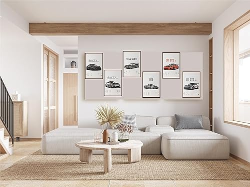 Miniatura 6 de Dujoi 911 GT3RS Carteles Racing Wall Art Vintage Posters para hombres Impresiones de arte 911 Papel recubierto de cartulina