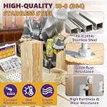 808PCS 304 Stainless Steel Flat Washers Assortment Kit, Metric M2 M2.5 M3 M4 M5 M6 M8 M10 M12 Round Washers for Screws & Bolts, Corrosion Resistant Hardware for DIY, Automotive & Household