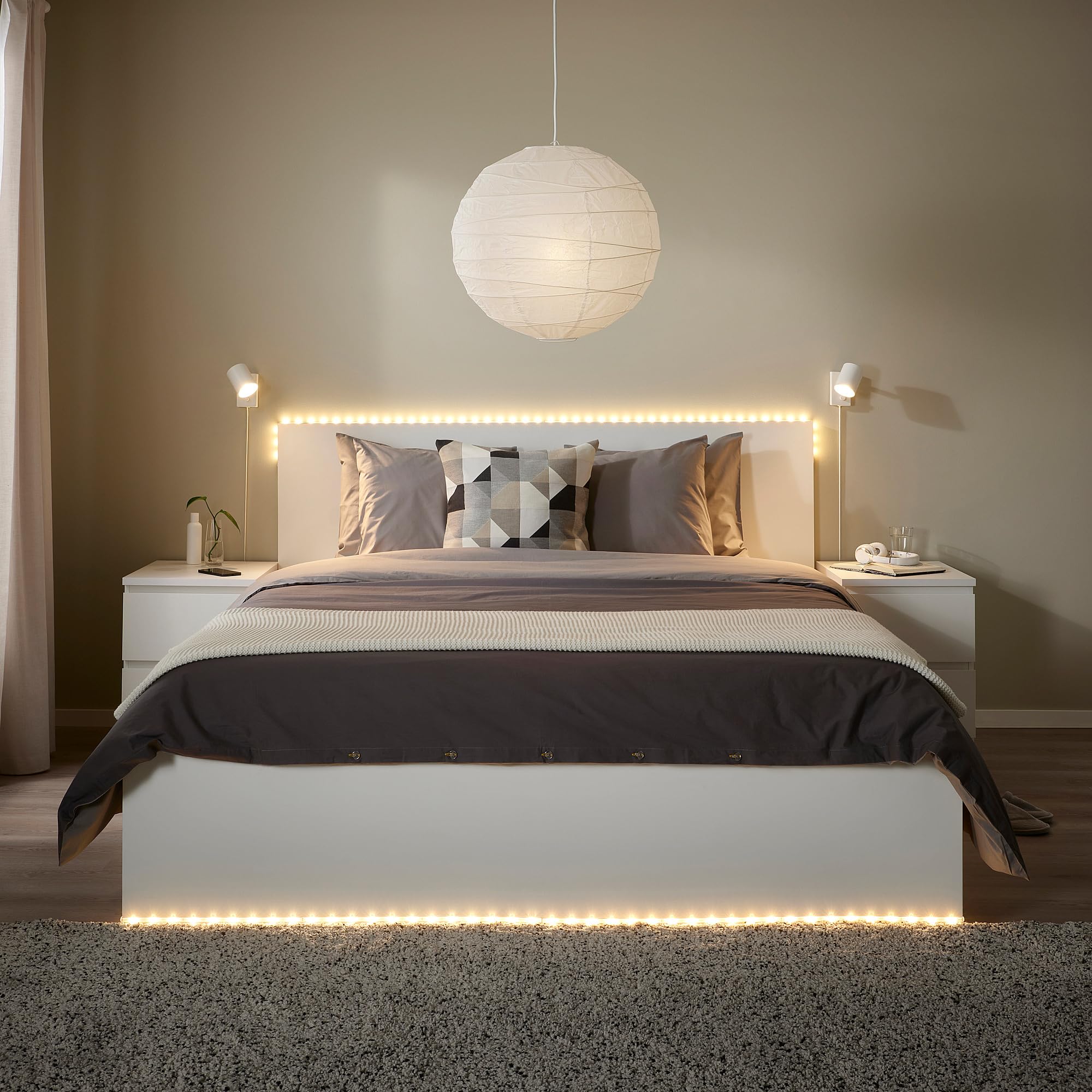 ProTuning ORMANÄS Tira de Iluminación LED, Inteligente Inalámbrico Regulable/Color y Espectro Blanco, 4m