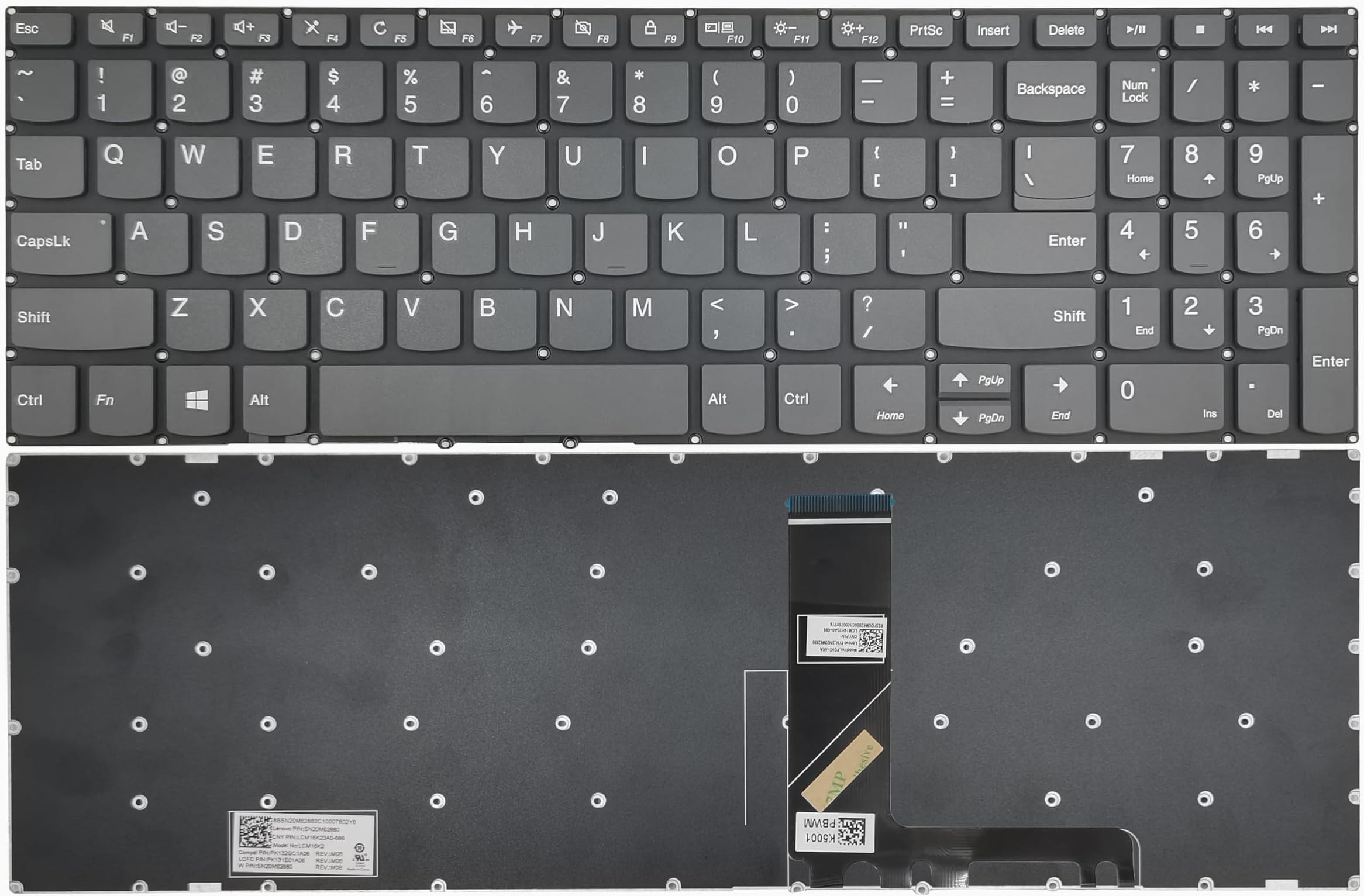 Amazon.com: SUNMALL Laptop Keyboard Replacement with Backlight ...