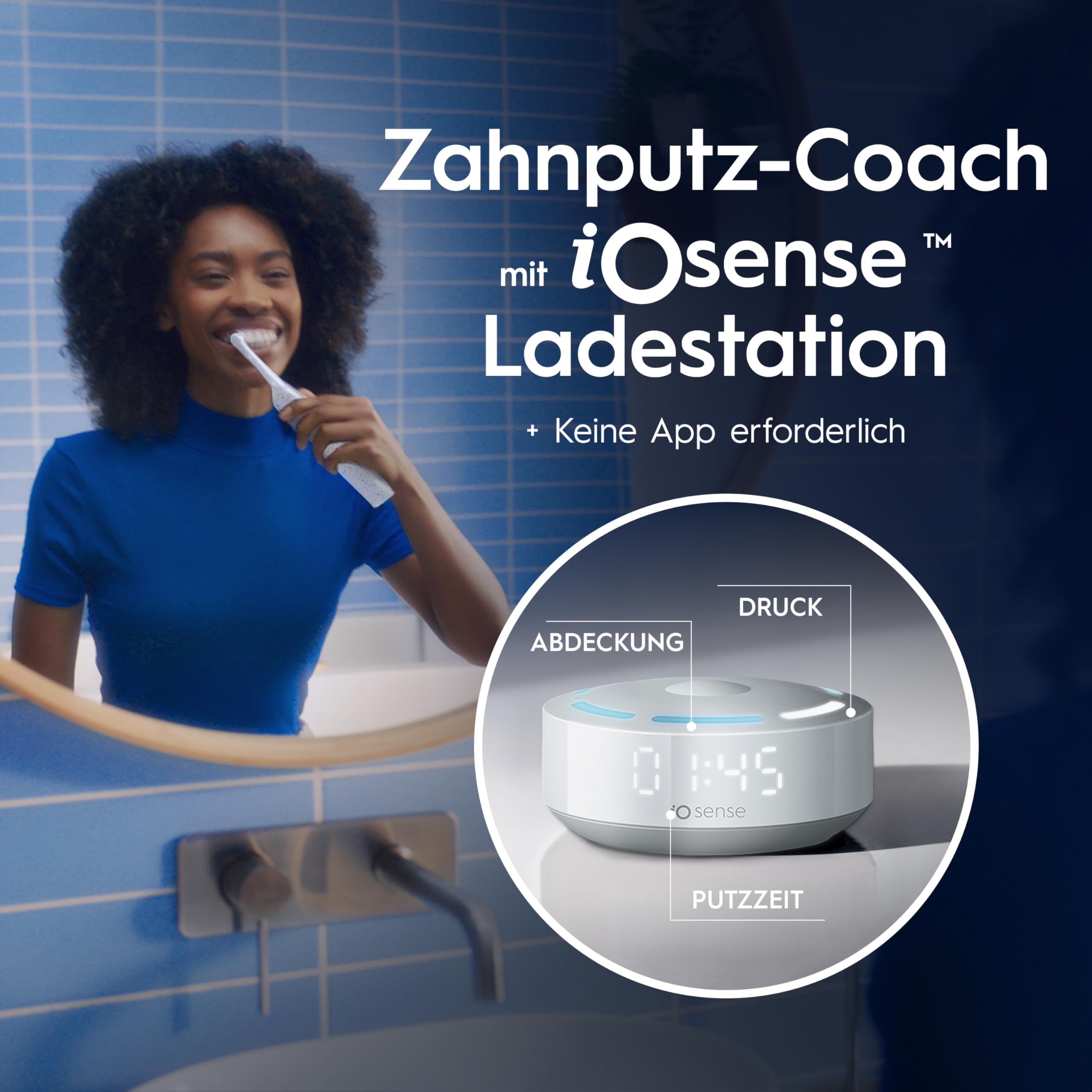 Oral-B iO Series 10 Elektrische Zahnbürste, Weiß | Inkl. 3 Aufsteckbürsten, Lade-Reise-Etui, iOSense, Electric Toothbrush mit 7 Putzmodi für Zahnpflege