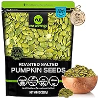 Vista 29 de NUT CRAVINGS - Pepitas de calabaza crudas, sin sal, sin cáscara, (32 oz - 2 lb) Nueces a granel envasadas frescas en bolsa resellable - Bocadillo