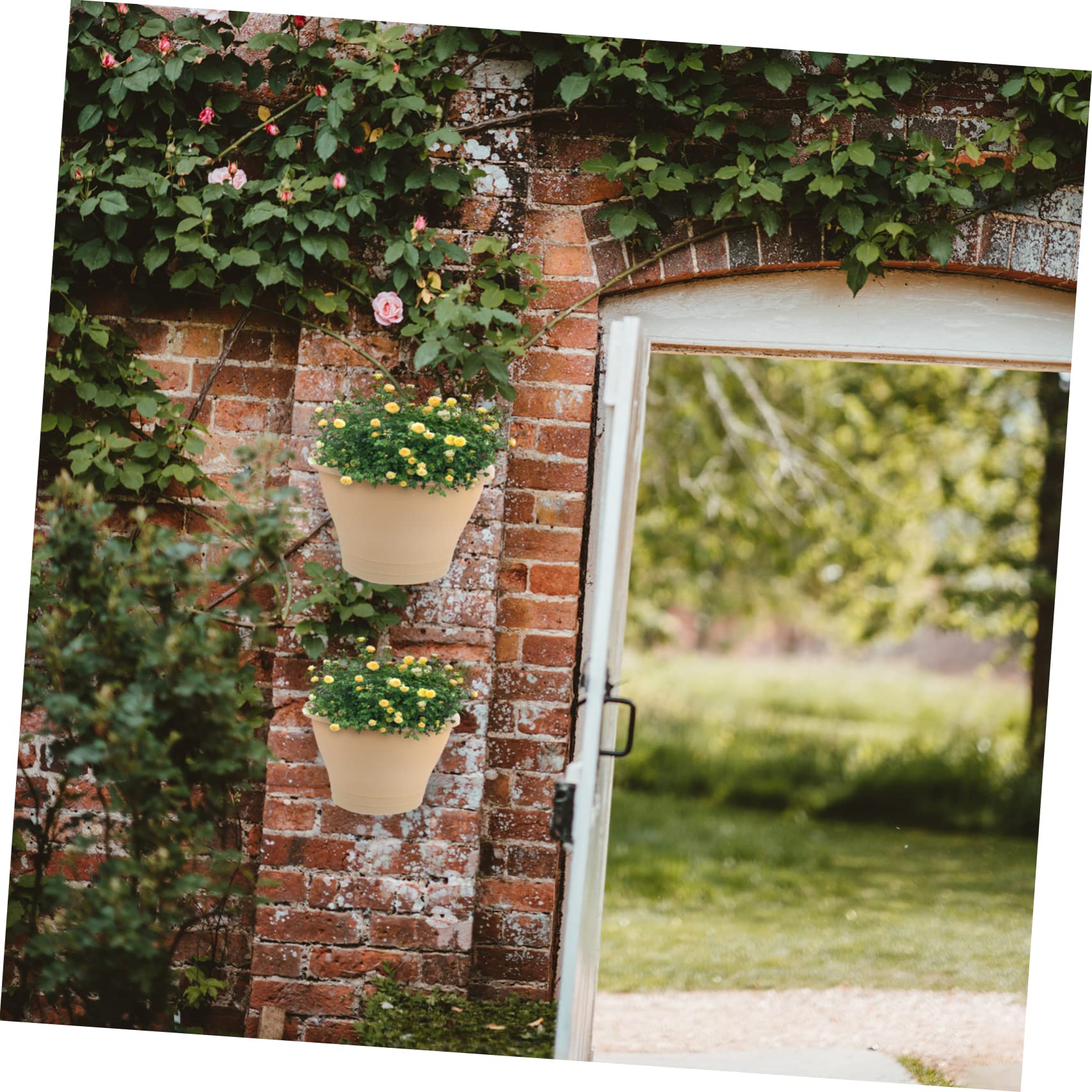 ibasenice 2pièces Lot de Pots De Fleurs Suspendus pour Plantes Jardinières Simples Et Pratiques pour Balcon Ou Mur