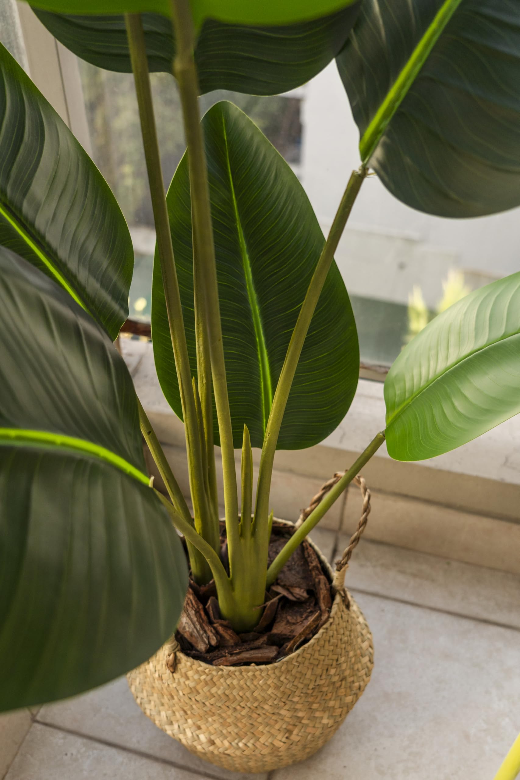 CYYHGD Piante finte Pianta Artificiale Uccello del Paradiso Banana Artificiale Accessori per la Decorazione della casa Piante Artificiali Arredamento della Camera Bonsai Piante finte AR