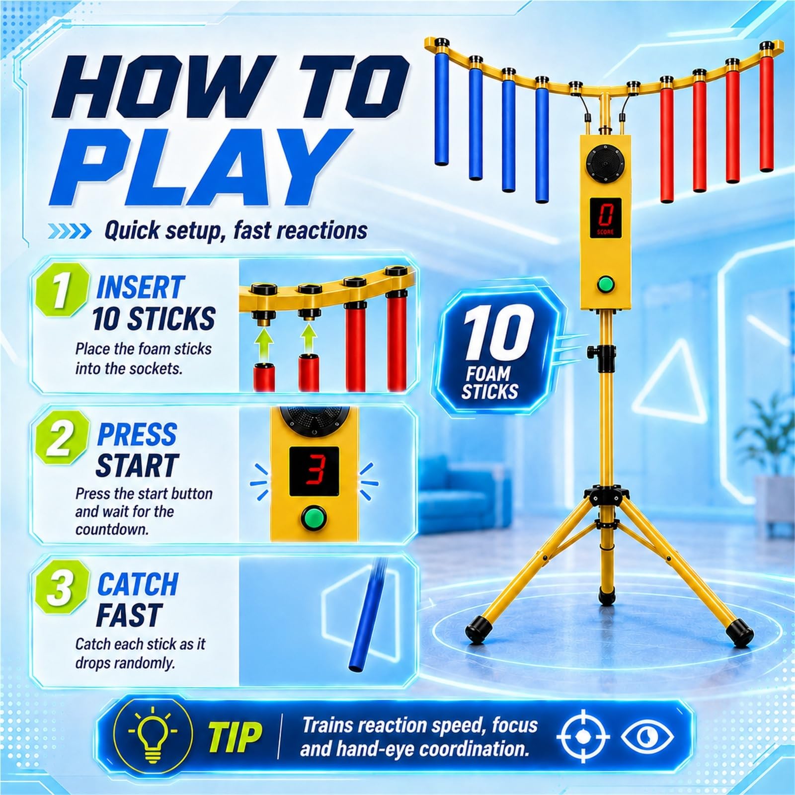 Gra koordynacyjna ręka-oko, Catch Stick Arcade