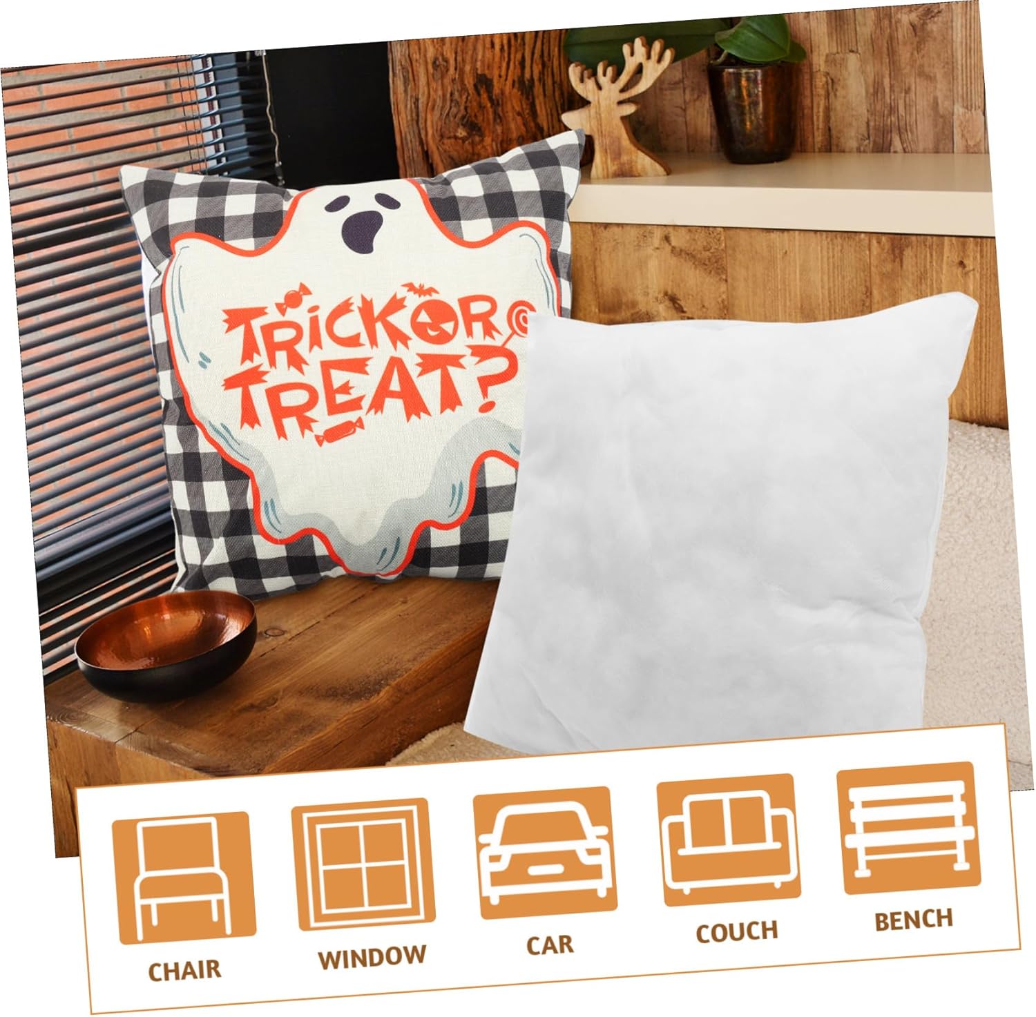 Square Throw Pillow Insert PP Cotton Cushion Filler Pad for Decorative Sofa Cushions Comfortable Stuffer for Couch Library Coffee Shop and Home Decor