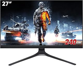 LVYUAN 27 inch 240Hz IPS Gaming Monitor, Full HD Frameless 100% sRGB 1080P Fast IPS Monitor,1ms Response Time with FreeSync and Low Motion Blur,Eye Care Gaming Monitor VESA,DisplayPort,HDMI