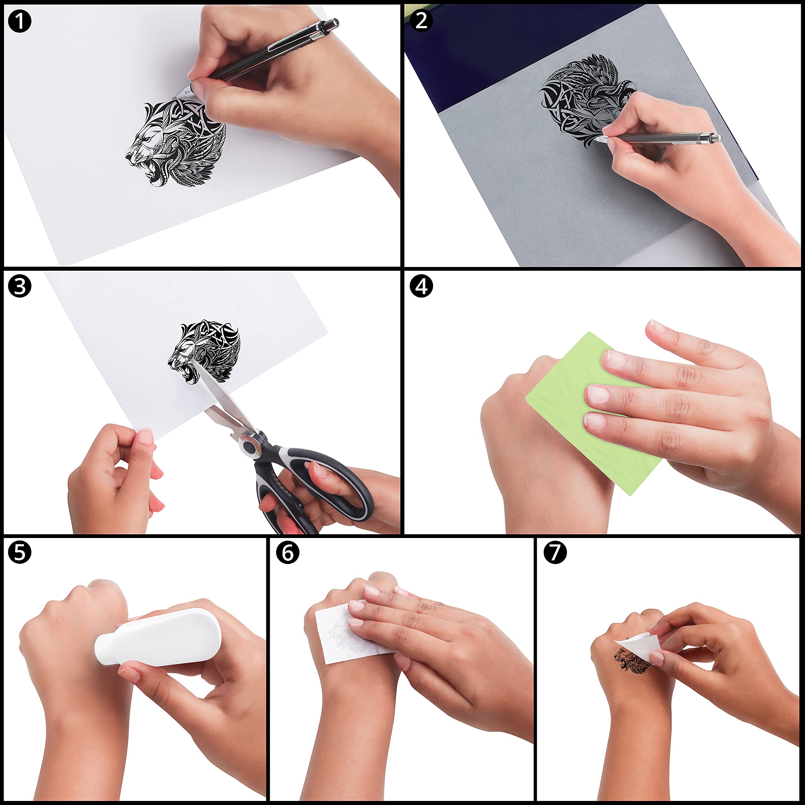 Papier Transfert Thermique Belle Vous - Lot De 100 Feuilles A4 | Carbone Bleu/Jaune | Pour Pochoirs & Arts