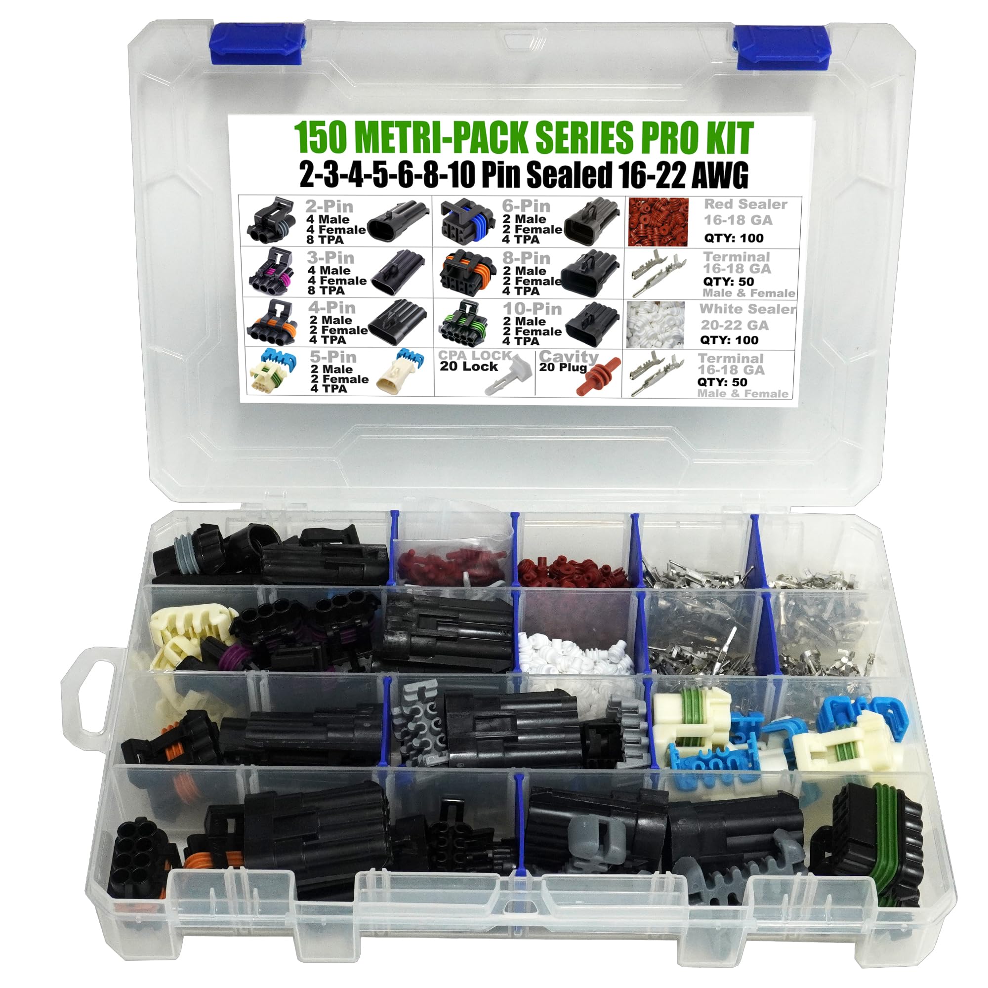 Amazon.com: 504pcs (2,3,4,5,6,8,10 PIN) Metri-Pack 150 Series 14