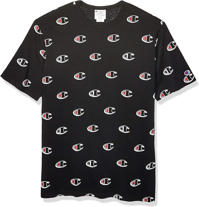 champion heritage tee all over script