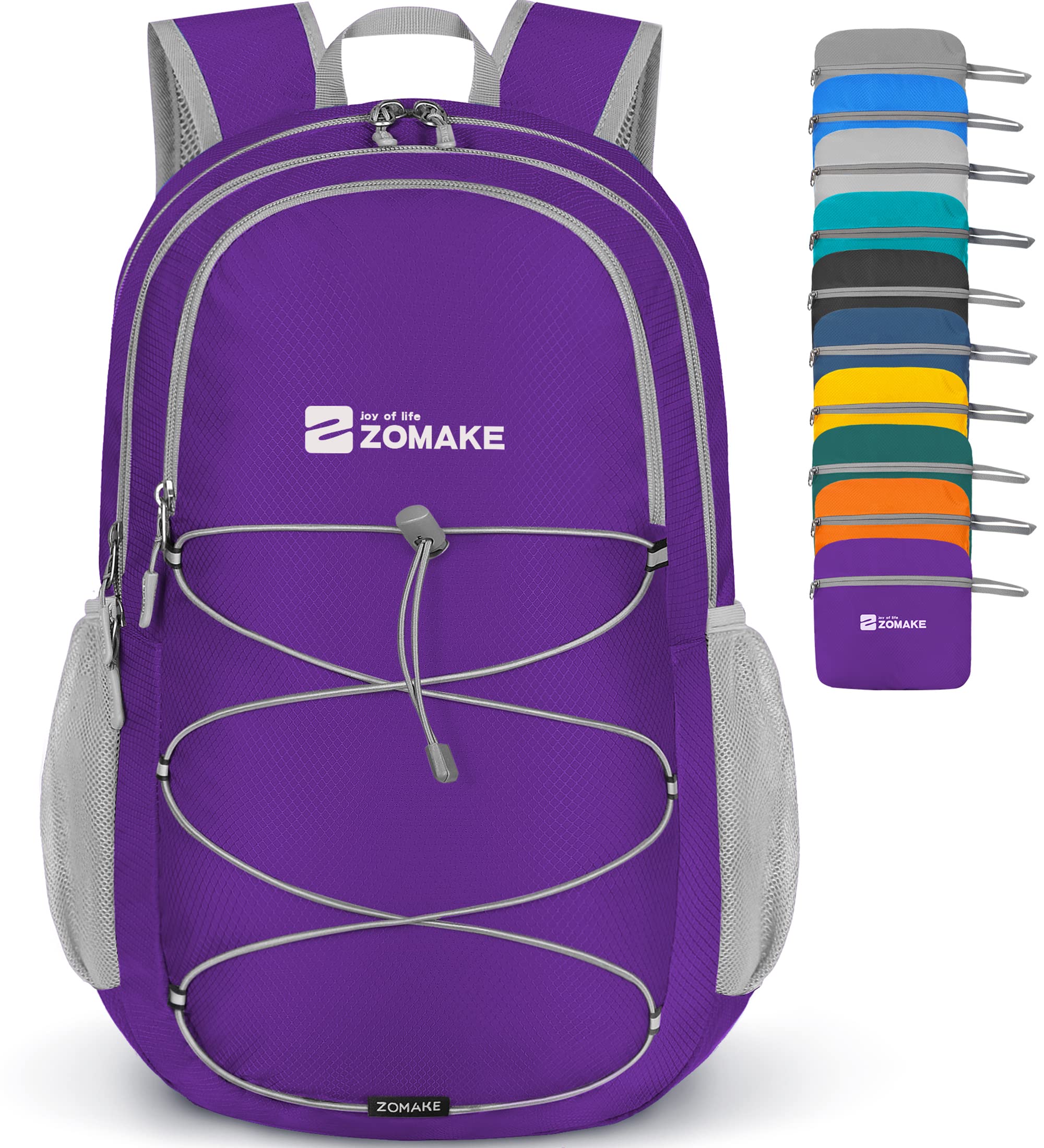 ZOMAKE Lightweight Packable Backpack, 28L Small Foldable Daypack for Hiking