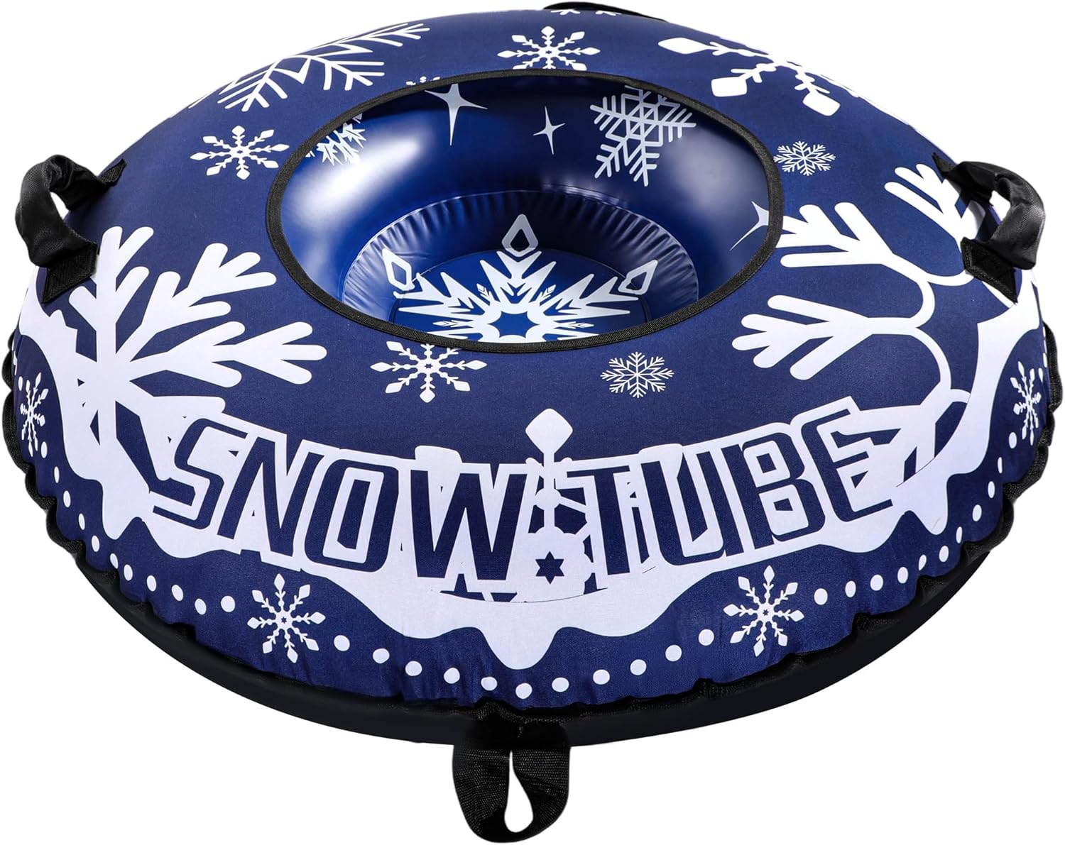 Heavy Duty 47-inch Snow Tube for Winter Sledding – Durable and Oversized Snow Tube for Adults, Inflatable Snow Sled with Reinforced Handles and Speed, Perfect for Snow Adventures