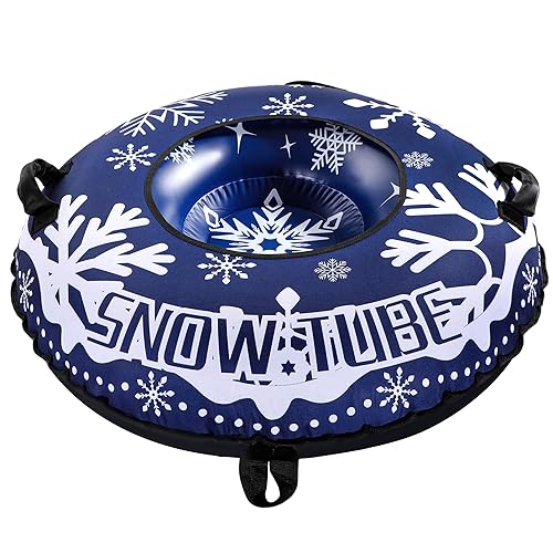 Heavy Duty 47-inch Snow Tube for Winter Sledding – Durable