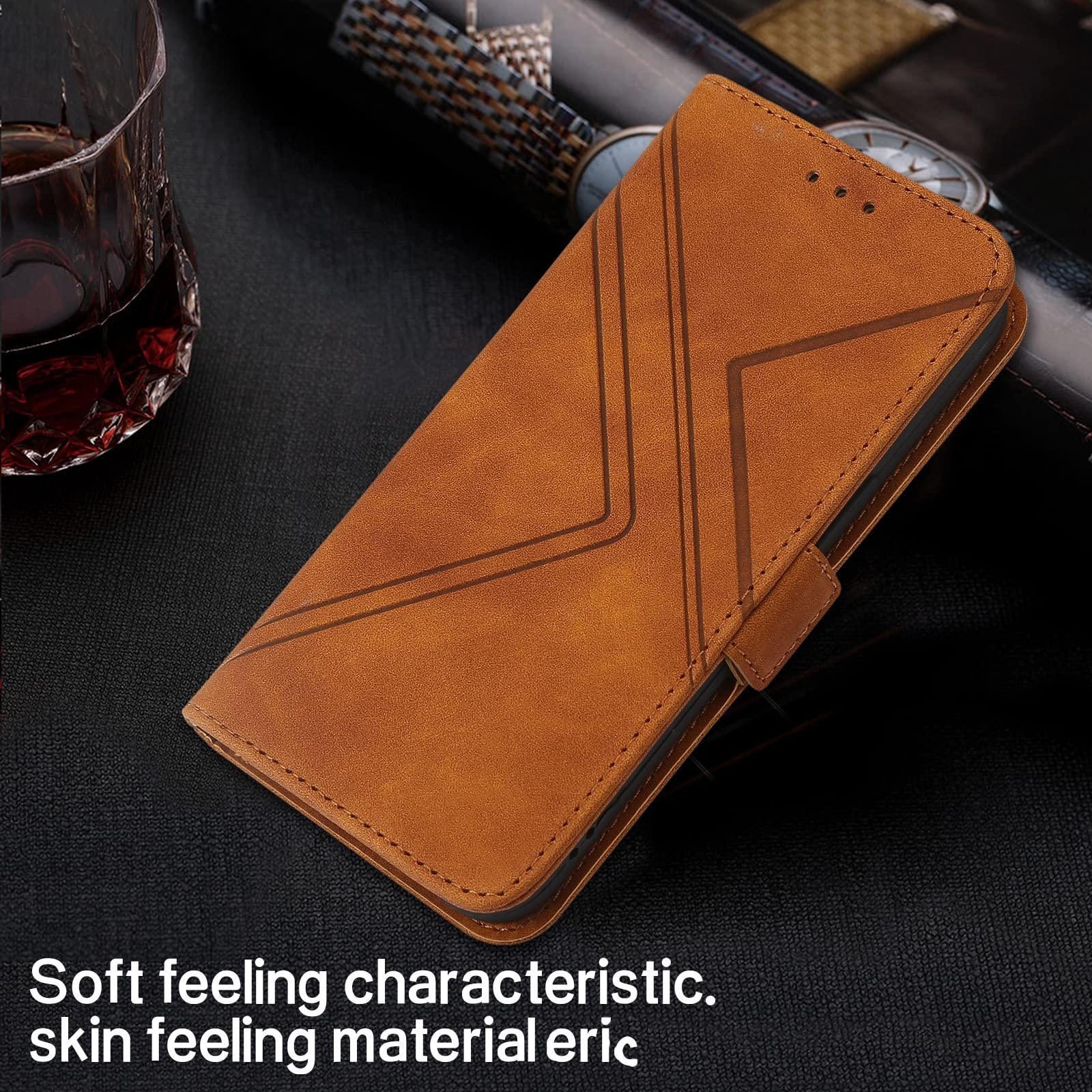 LTL Hülle Für iPhone 13 Mini/13/13 Pro/13 Pro Max, Chutzhülle Premium PU/TPU Lederhülle Flip Wallet Tasche Case Mit Ständer Und Kartenfächer/Magnetverschluss,Gelb,13 Pro 6.1"