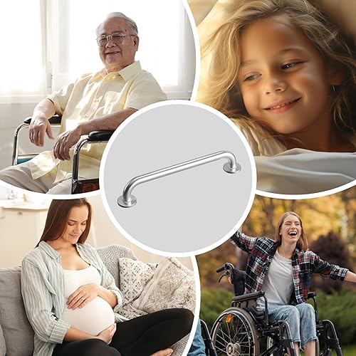 Vista 33 de AmazerBath Barras de apoyo para ducha para personas mayores antideslizantes, barra de seguridad para el baño para personas necesitadas, barras