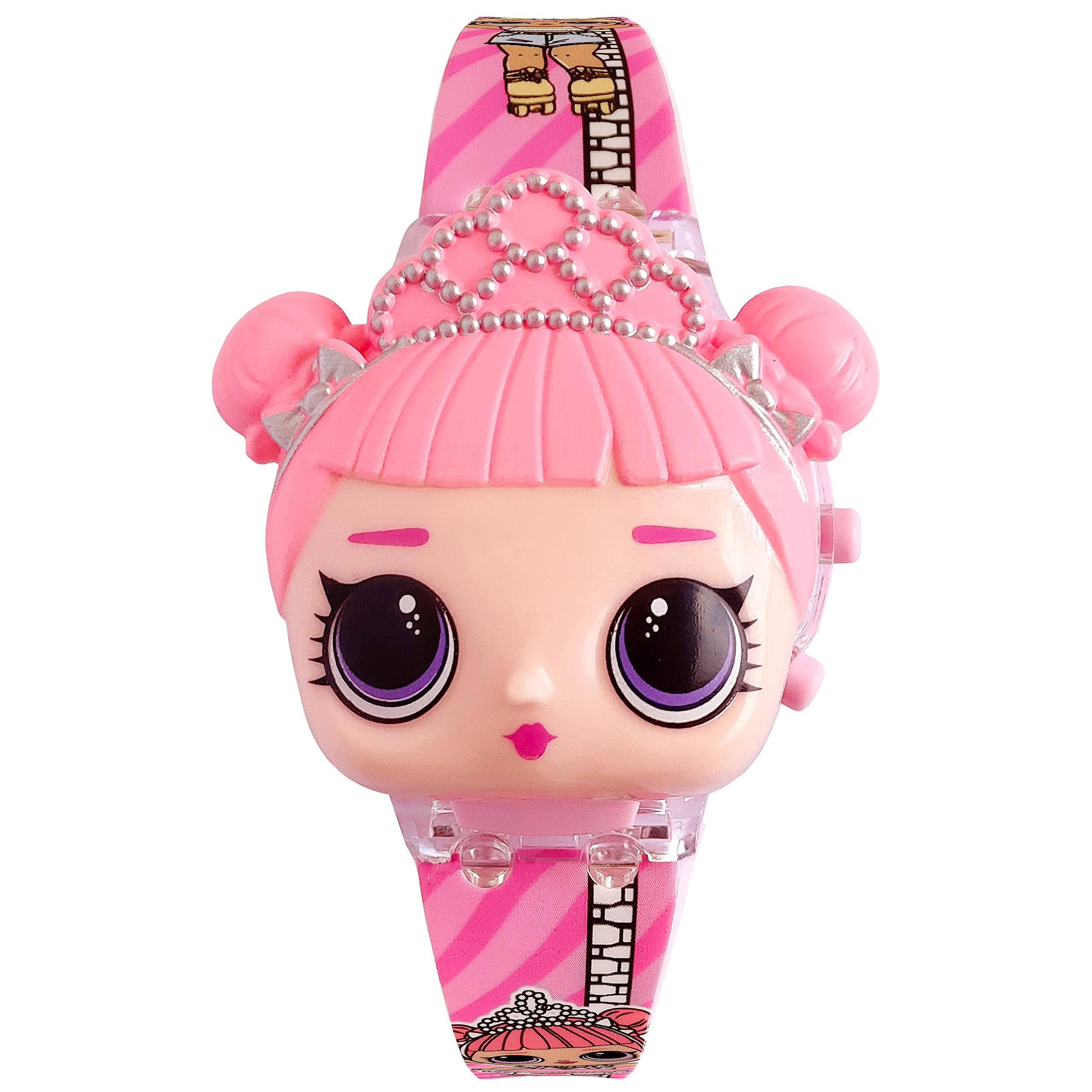 Brishti Super Doll Character12 Multicolor Blinking Light with Disco Music Pink Toy Cum Watch for Baby Girls (B0BMBB9WGS) Amazon Price History, Amazon Price Tracker
