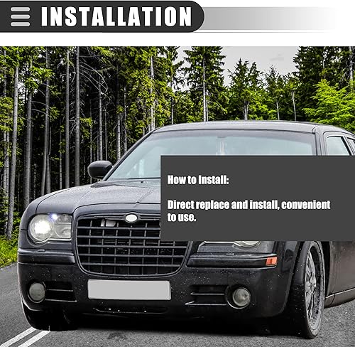 Miniatura 4 de Motoforti Boquilla de lavado de parabrisas delantero de automóvil, para Chrysler 300 2011-2018, 68260029AA 05182327AA, plástico de goma, negro, 2