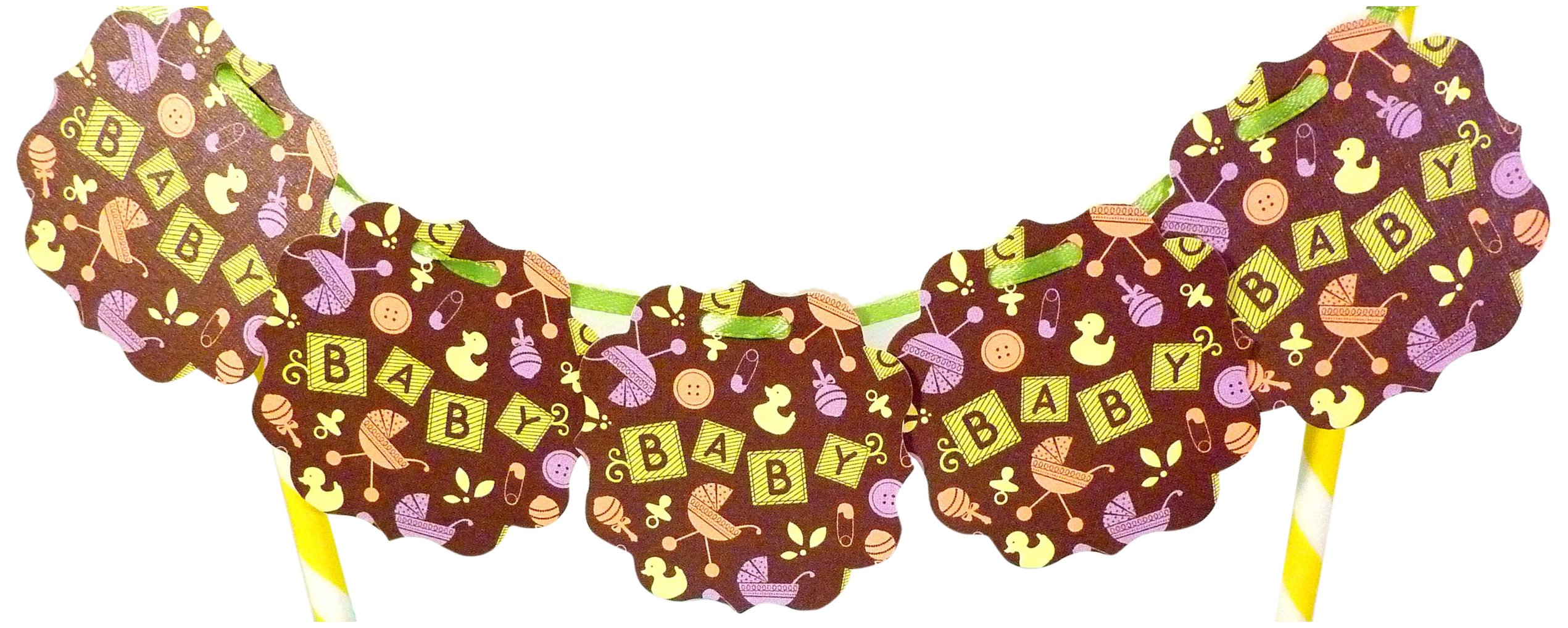 BELLACupcake Couture Baby Blocks Itty Bitty Banner