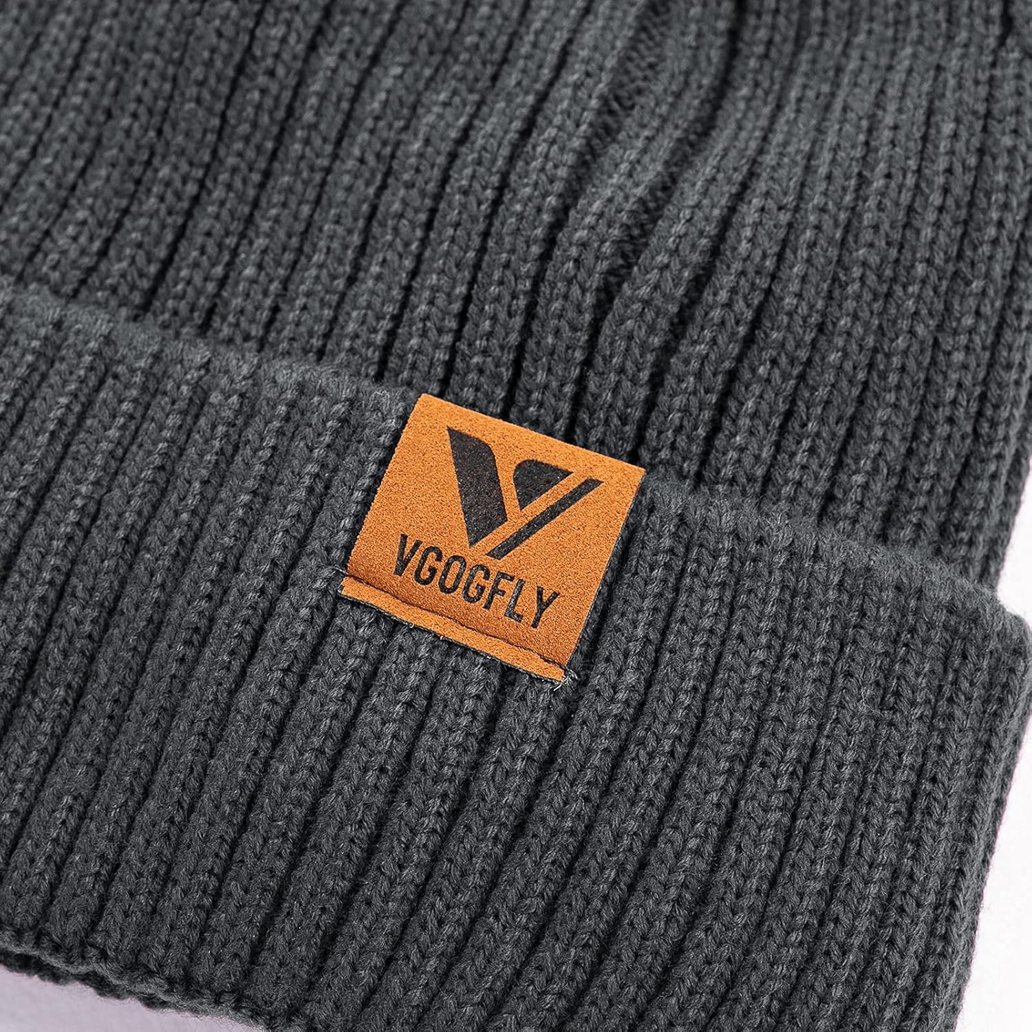 Vgogfly Lined Men Beanie Slouchy Knit Skull Cap Warm Stocking Hats Guys Women Striped Winter Beanie Hat - Image 3