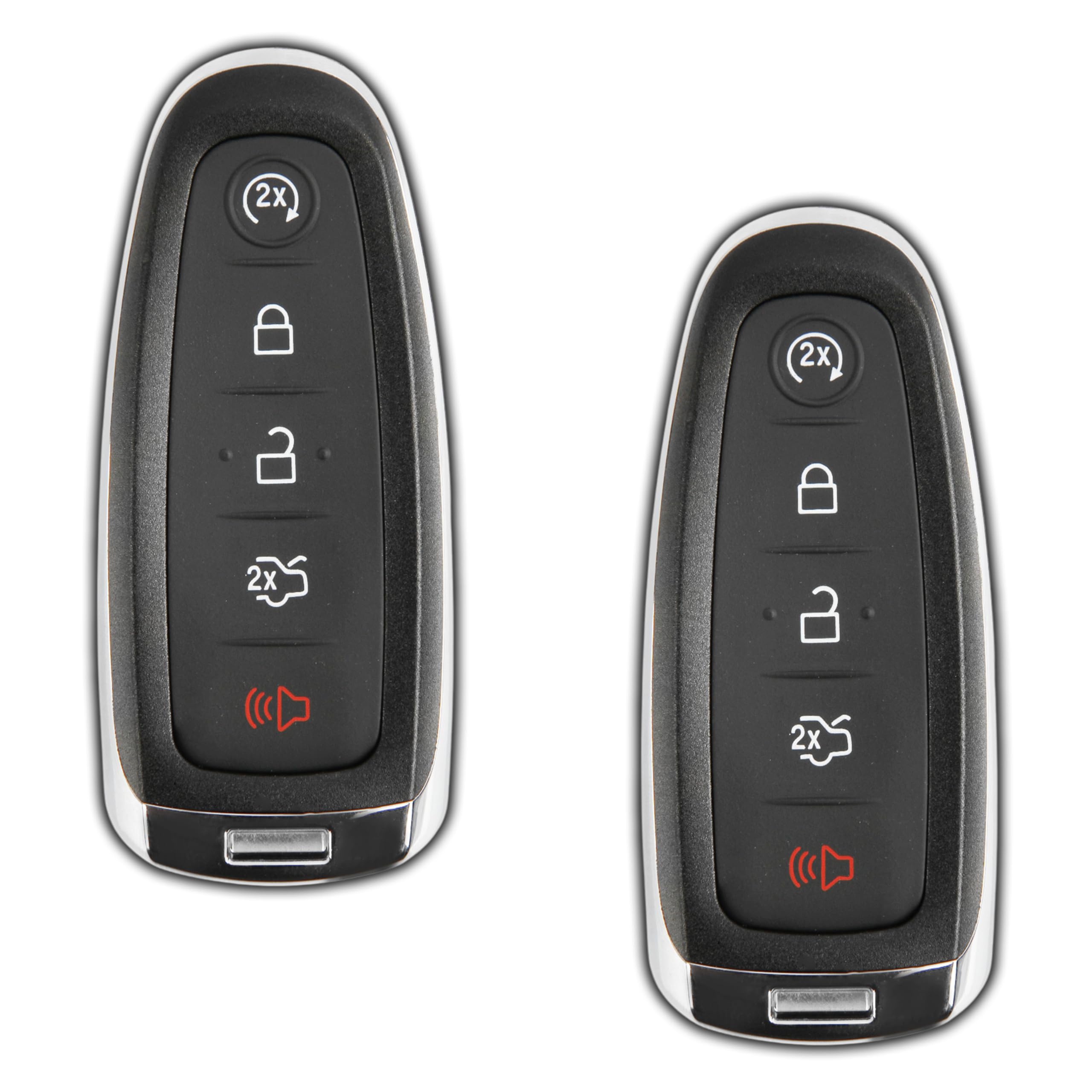 KeylessOption Keyless Entry Car Remote Start Smart Key Fob for Ford Lincoln M3N5WY8609 (Pack of 2)