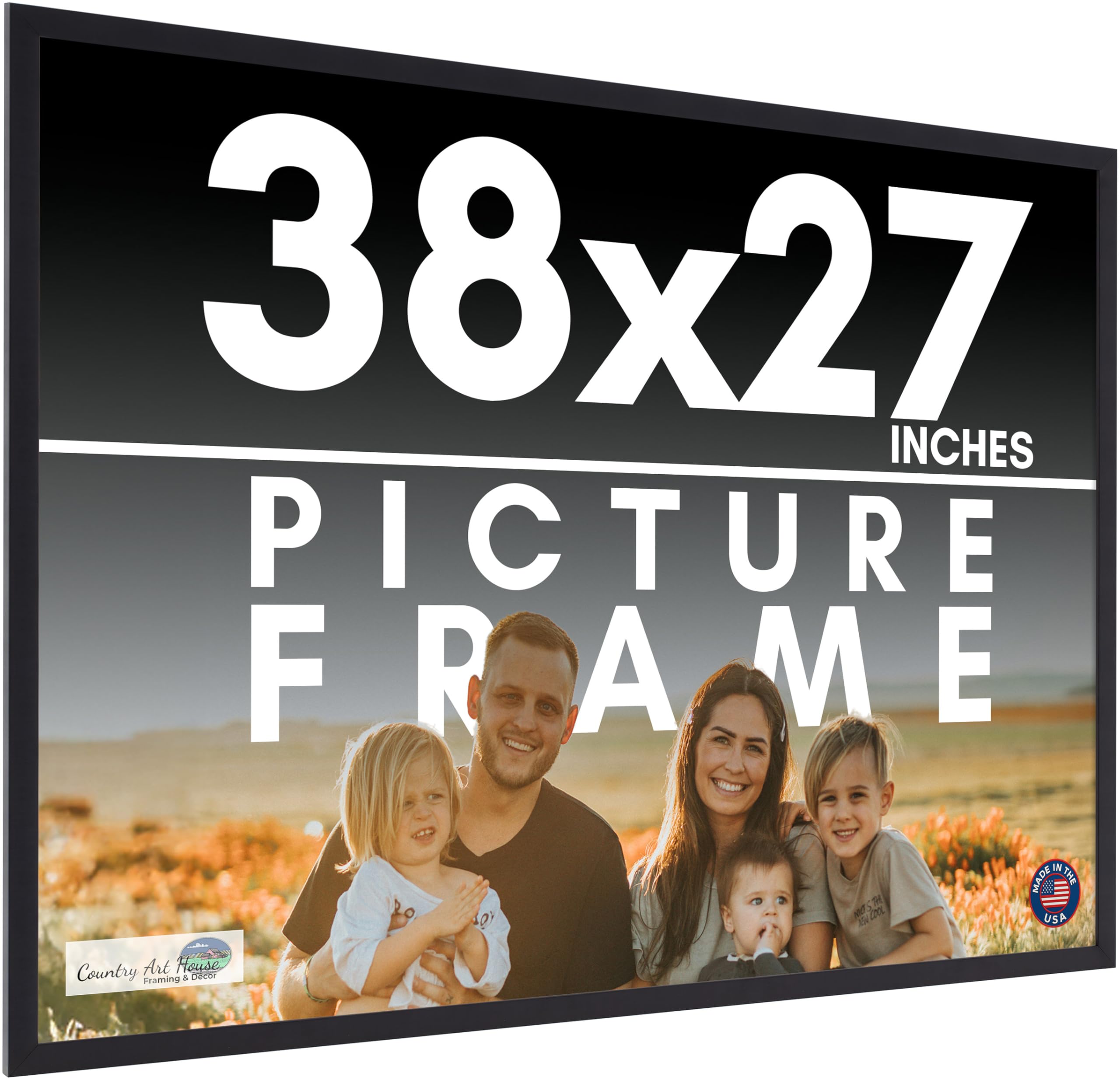 Amazon.com - 38x27 Frame Black Picture Frame - Complete Modern