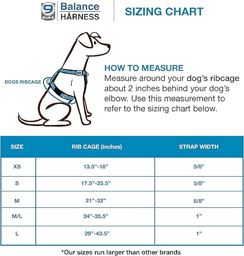 Miniatura 2 de Blue-9 Arnés de equilibrio reflectante con hebilla y cuello, ajuste totalmente personalizable sin tirones con costuras reflectantes 3M, ideal para