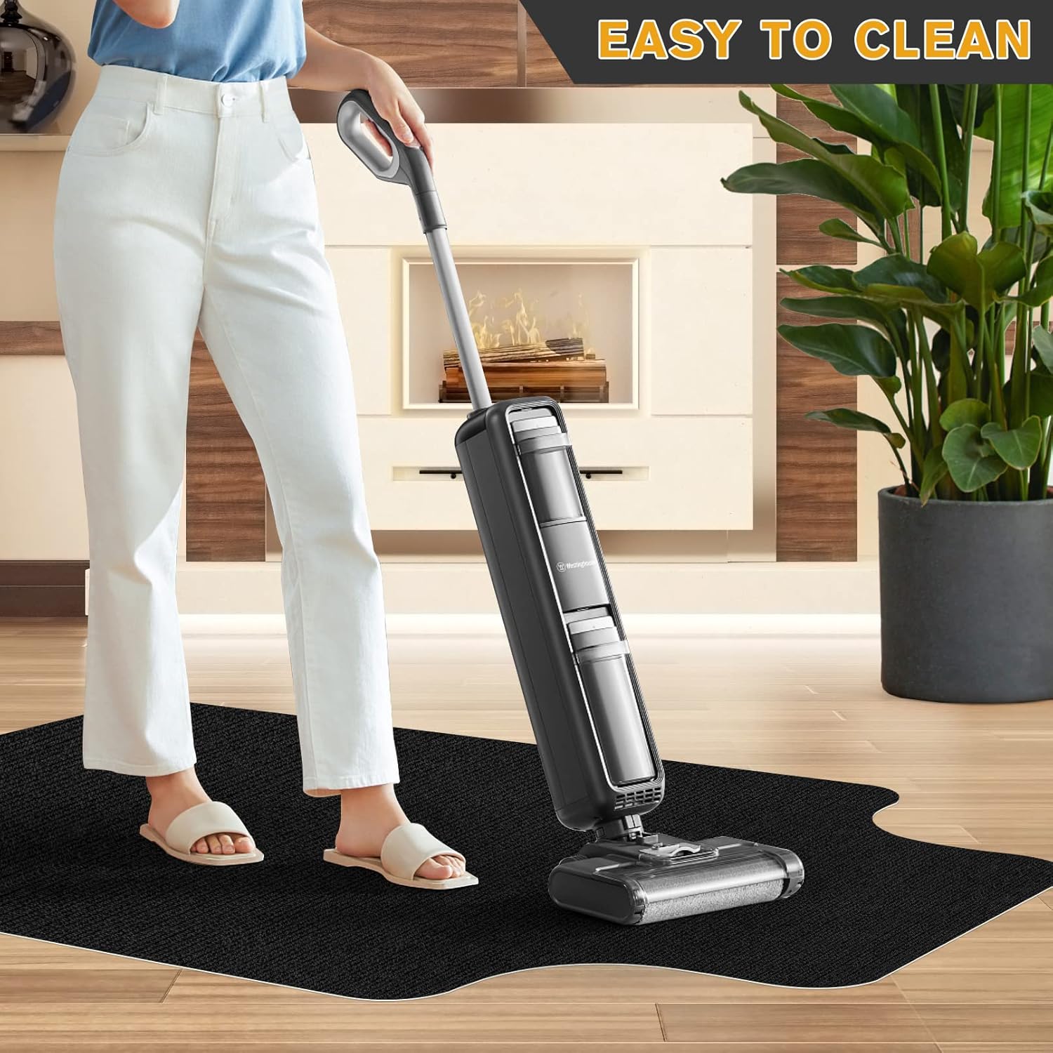 Hardwood/Tile Floor Chair Mat,Rolling Chair Mat,Protects Floors,Suitable for Home,Work,Game,Non-Slip Not Stuck Wheel,Easy to Clean,with Lip,Black(48"x36") : Office Products