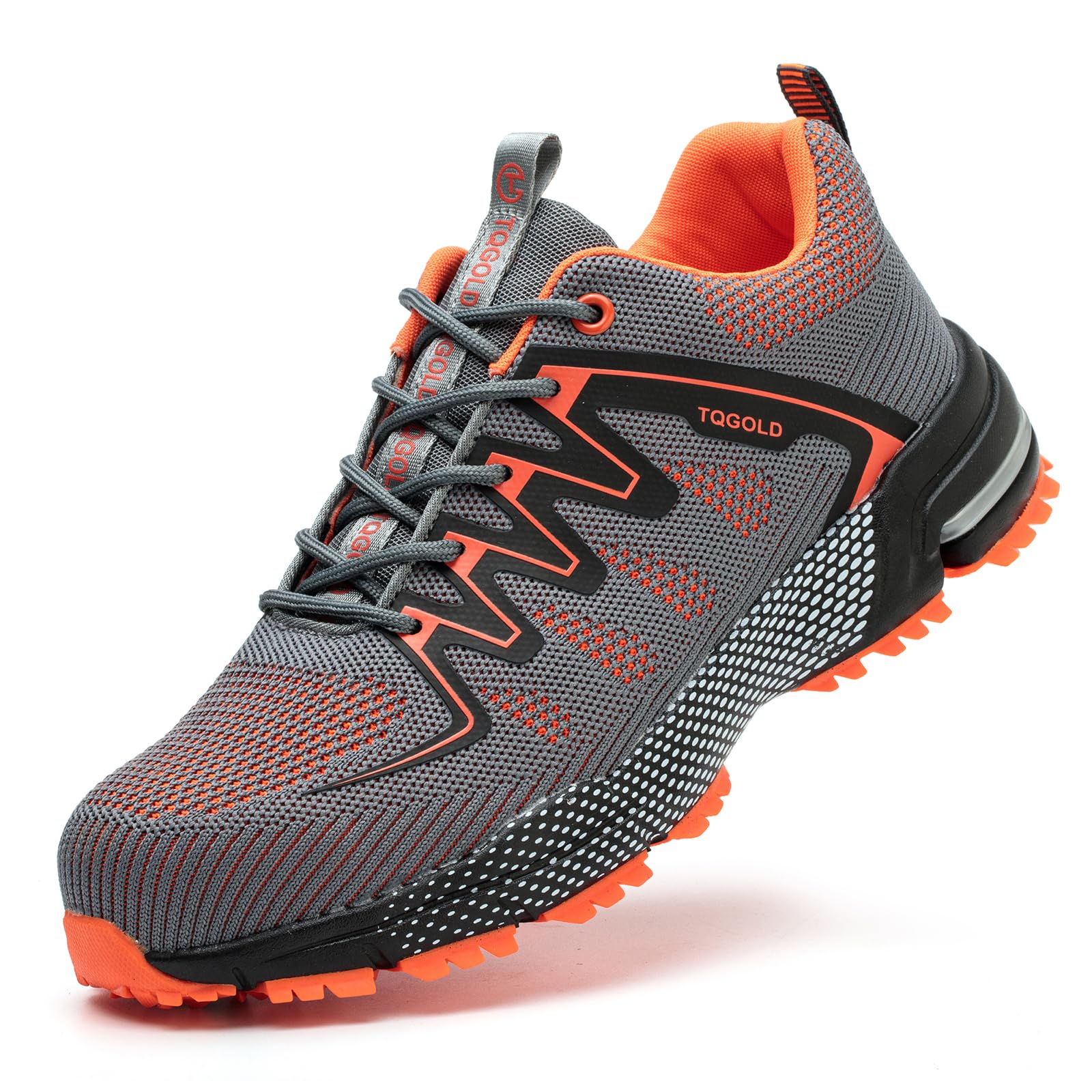 AONEGOLD Buty ochronne dla mężczyzn i kobiet, lekkie, stalowe noski, buty sportowe, oddychające, wygodne buty ochronne, antypoślizgowe, odporne na przebicie, buty robocze, 3,5-13UK