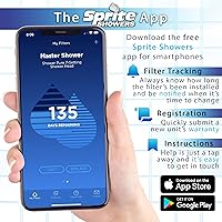 Vista 3 de Sprite Showers SLC-R Slim-Line Shower Filter Replacement Cartridge, 1 Unidad (Paquete de 1), Azul