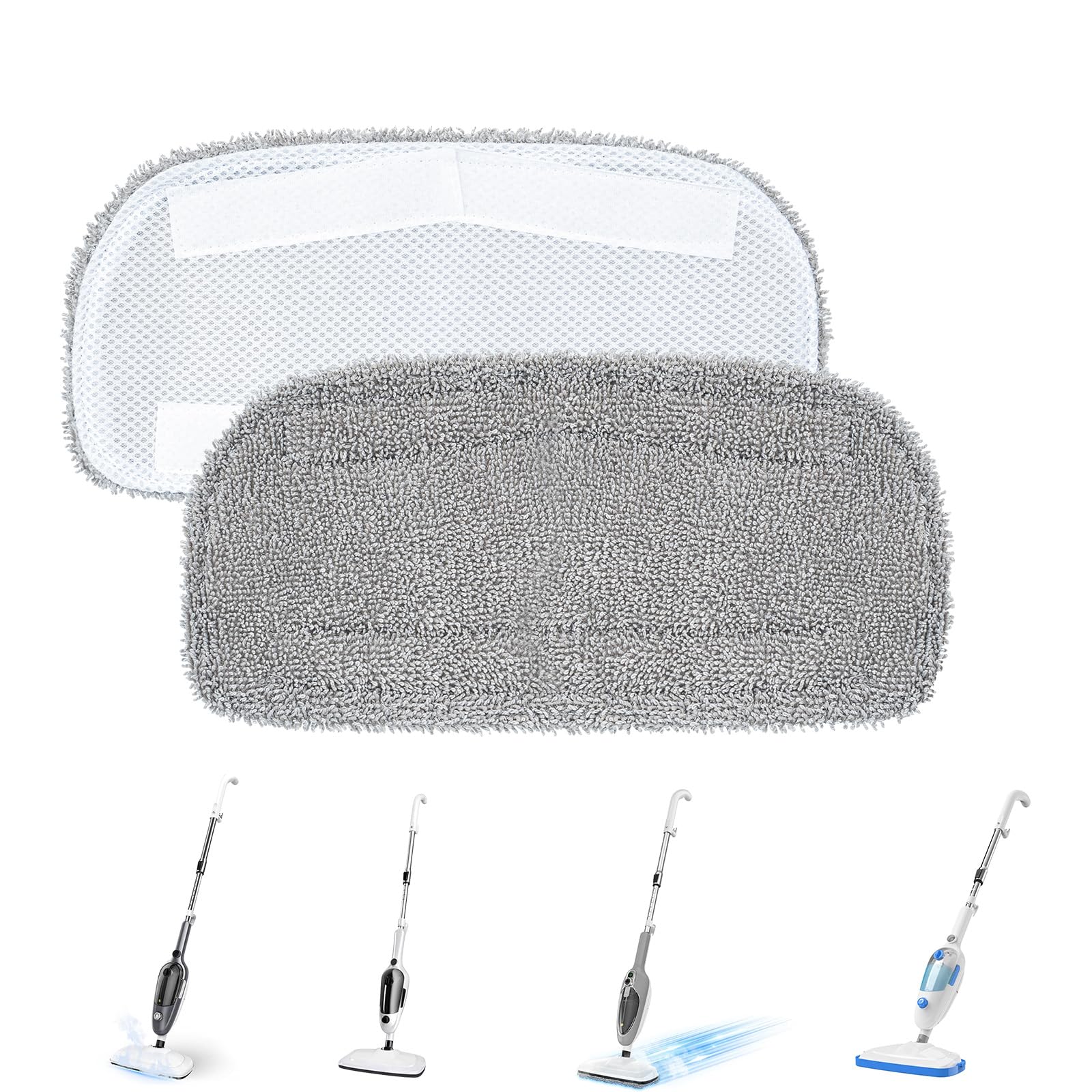 LOVECO 2 Pack Steam Mop Pads Compatible with GorFanty, Mxnsewr, Neugo, etc