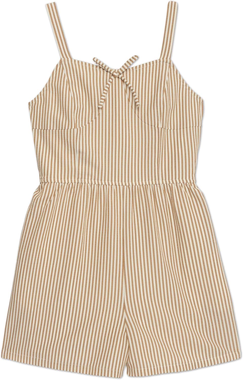 Speechless Girls' Sleeveless Smocked Back Romper