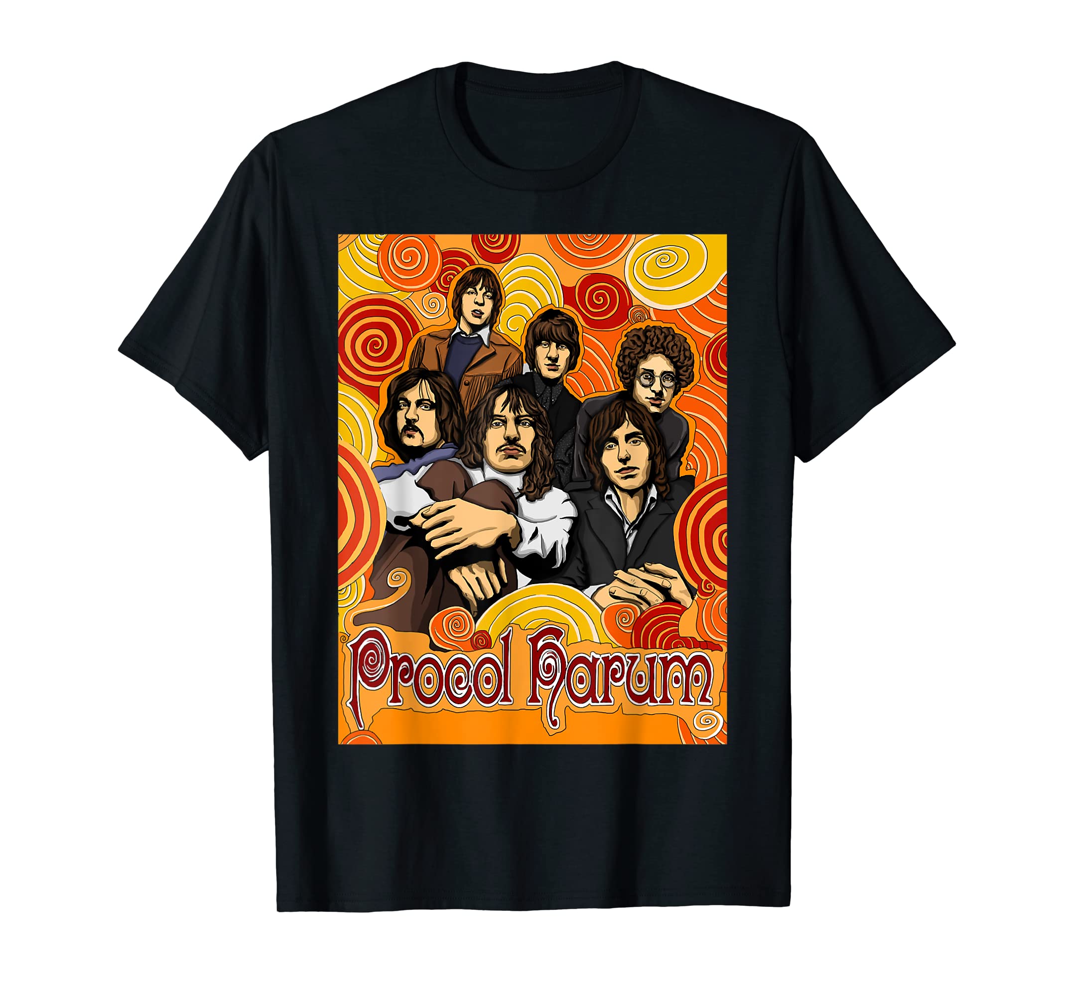 Procol Harum Black Unisex-Adults Classic Fit T-ShirtOEKO-TEX STANDARD 100
