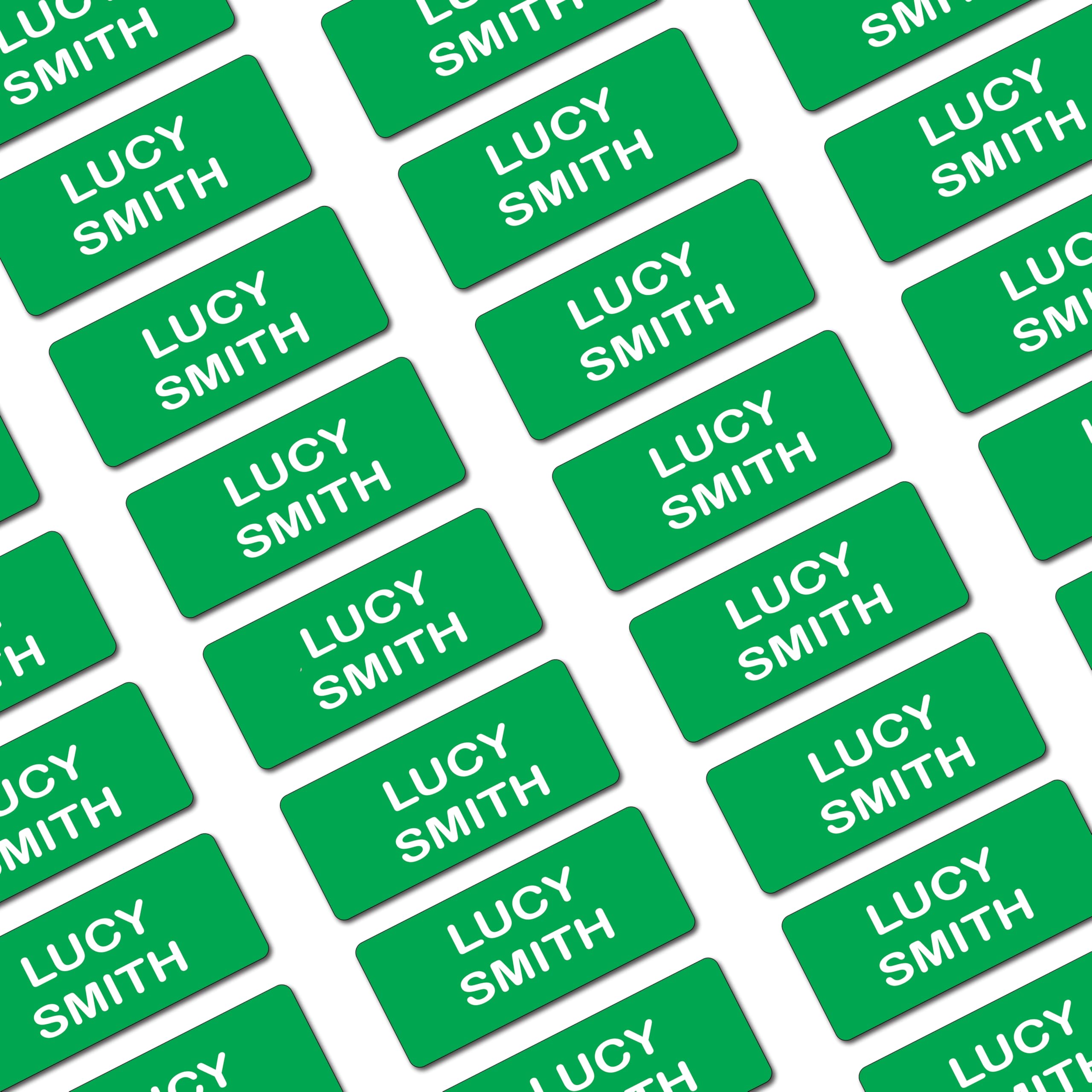 70 Green Personalised Stick On Name Labels for Clothes Kids, No Iron Just Peel and Stick! Suitable for School Uniform, Name Tags, Care Home, Nursery's, Washing Machine Proof, Dishwasher Proof, Kids