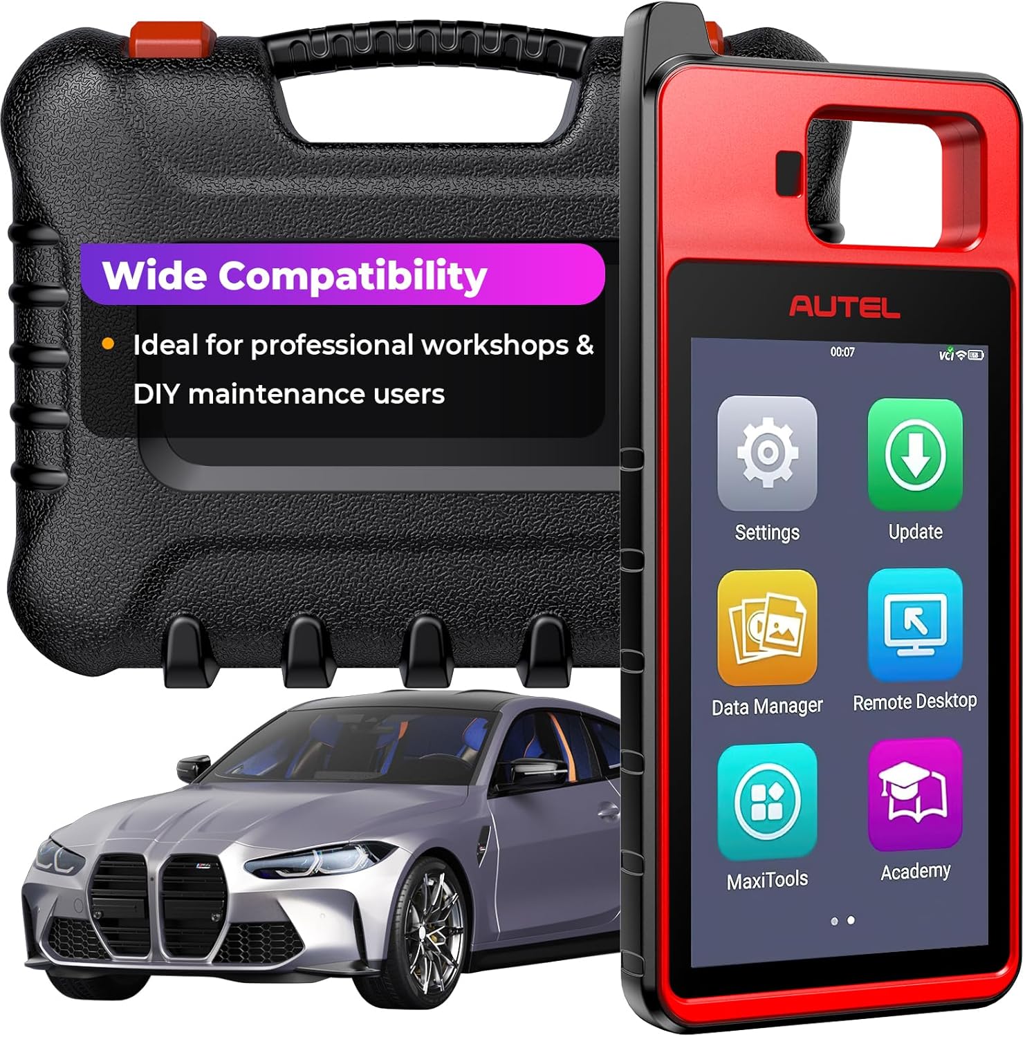 Autel MaxilM KM100 OBD2 Diagnostic Scanner, 2026 Lite of IM508S IM608 PRO II with Lifetime Free Update, Compatible with 95% Cars, VCI V200 Wireless Diagnostic, Scan Tool for Home Mechanics & DIYers