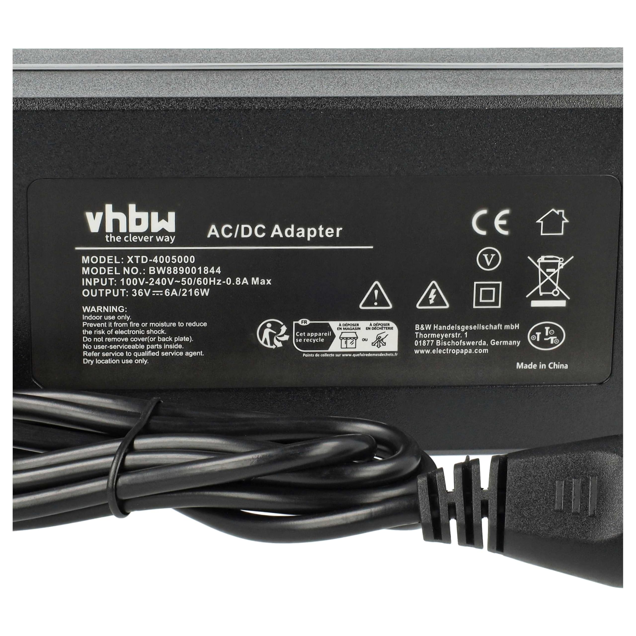 vhbw Cargador Compatible con Bosch Classic+ Line Bicicletas eléctricas | Para baterías