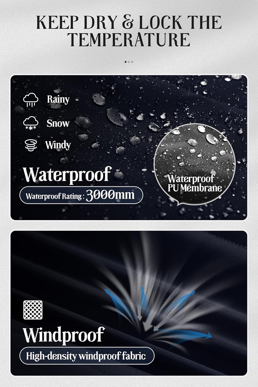 Chrisuno Women's Long Winter Coat Waterproof Fleece Lined Puffer Jacket Thicken Quilted Insulated Parka with Hood - Image 4