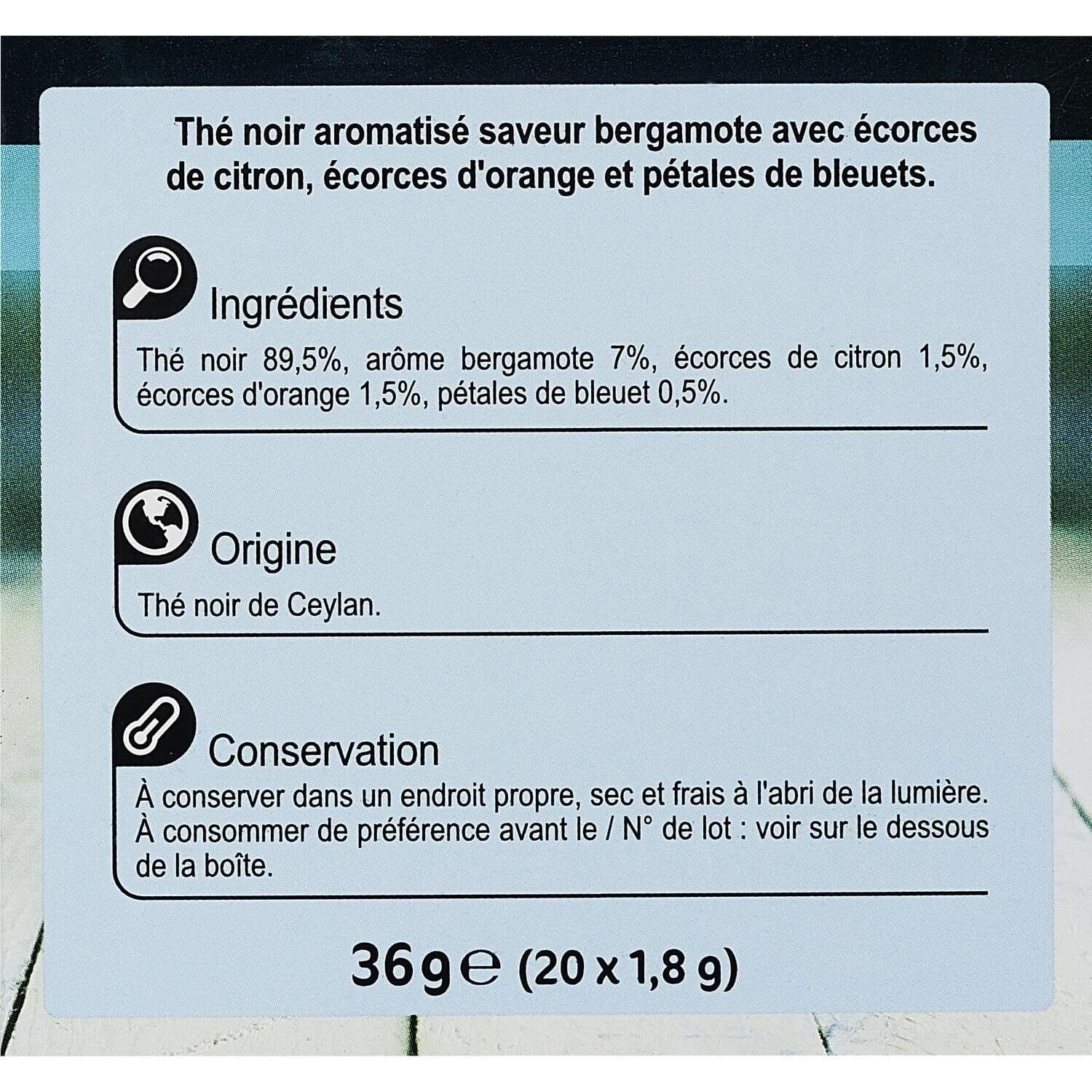 Savourez un moment d'exception avec CARREFOUR Thé noir Russian Earl Grey saveur bergamote X20 - Lot de 4