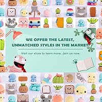 Vista 65 de Crochetta Kit de ganchillo para principiantes, kit de animales de ganchillo Amigurumi con tutoriales en video paso a paso, paquete de inicio