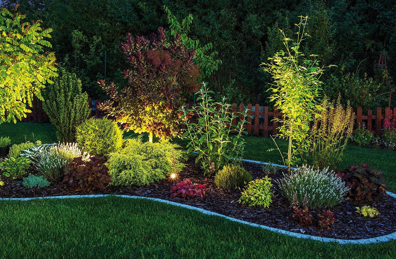 Luminea Home Control Gartenbeleuchtung: 3er-Set WLAN-Gartenstrahler, RGB & CCT, 7 W, 520 lm, IP65, App (Gartenspot, LED Garten, RGBW)