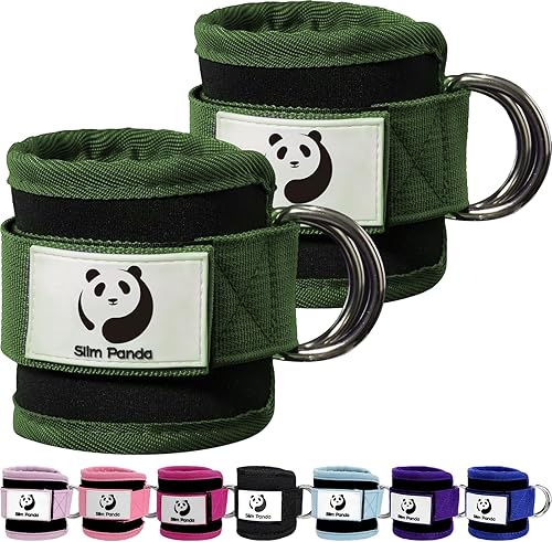 Miniatura 20 de Slim Panda Correa de tobillo para máquina de cable, tobillo para patadas, abductores de cadera, entrenamientos de glúteos, extensiones de piernas,