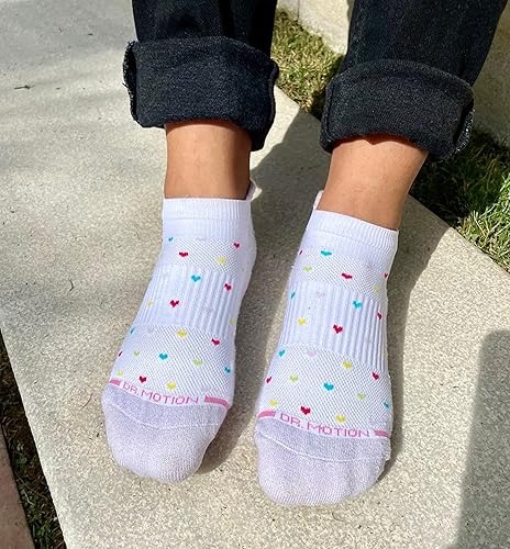 Miniatura 7 de Dr. Motion Calcetines de compresión de corte bajo para mujer, paquete de 2