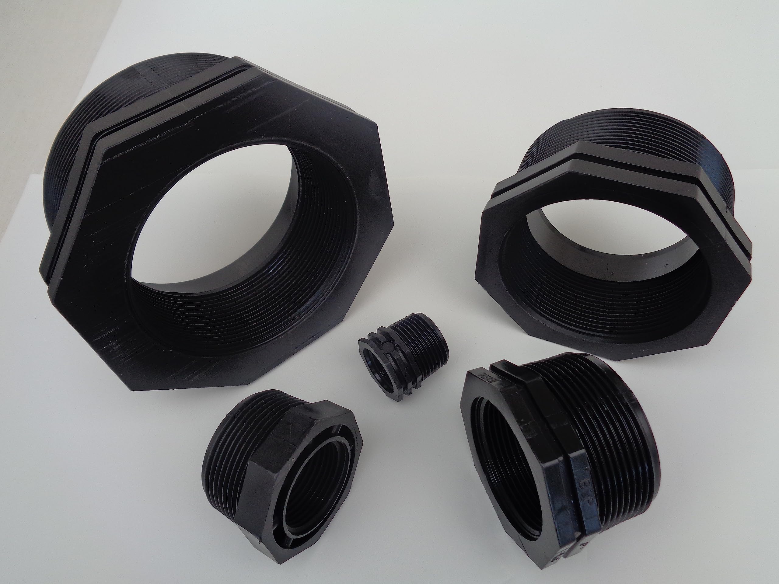 Hexagon Reducing Bush Water Fitting Polypropylene BSP Fish Pond CHOOSE SIZE (2" x 1" bsp)