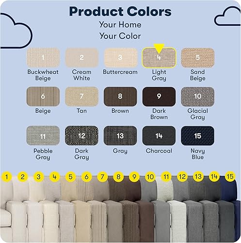 Miniatura 187 de Serta Palisades Sofás Tapizados para Sala, Sofá de Diseño Moderno, Tela, gris (Glacial Gray) gris (Glacial Gray),Beige,Marrón,Alforfón Beige,Marrón