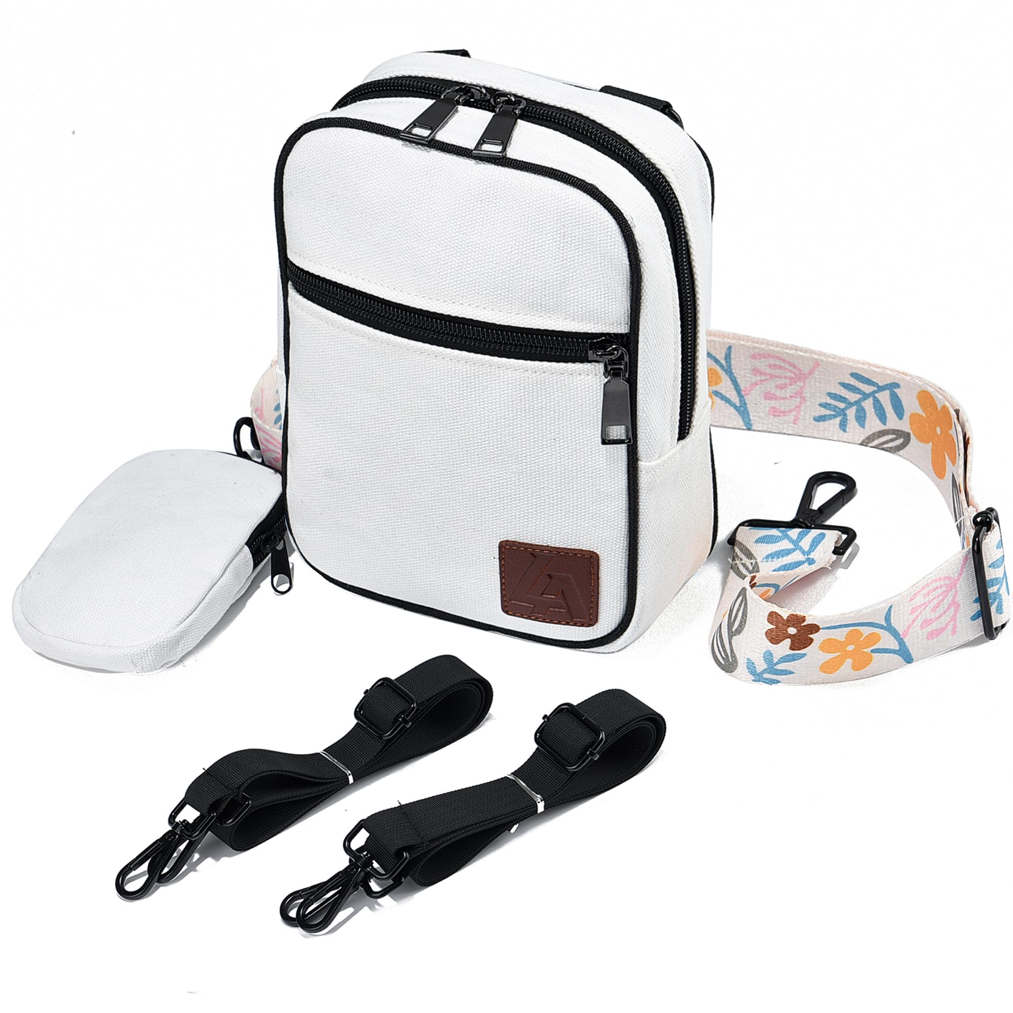 LVYOUME Convertible Crossbody Bag for Men/Women,Adjustable Waist/Shoulder/Backpack with 2/3 Strap,Everyday Essentials Carrier