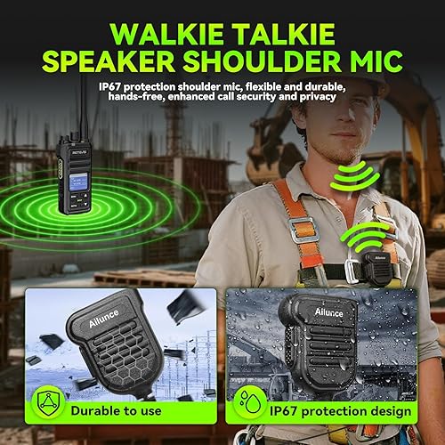Miniatura 7 de Retevis NR30S 2 Way Radio Long Range,IP67 Waterproof Two Way Radios with Mic,Noise Canceling,2800mAh,Group Call,Emergency,NOAA,Heavy