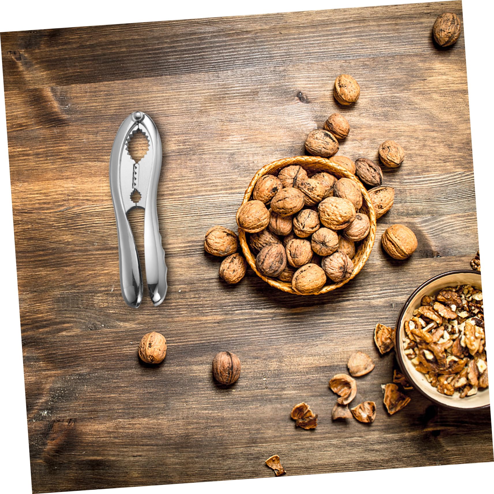 VINTORKY Zinc Alloy Nutcracker Walnut Clip Portable Handheld Opener Easy to Use