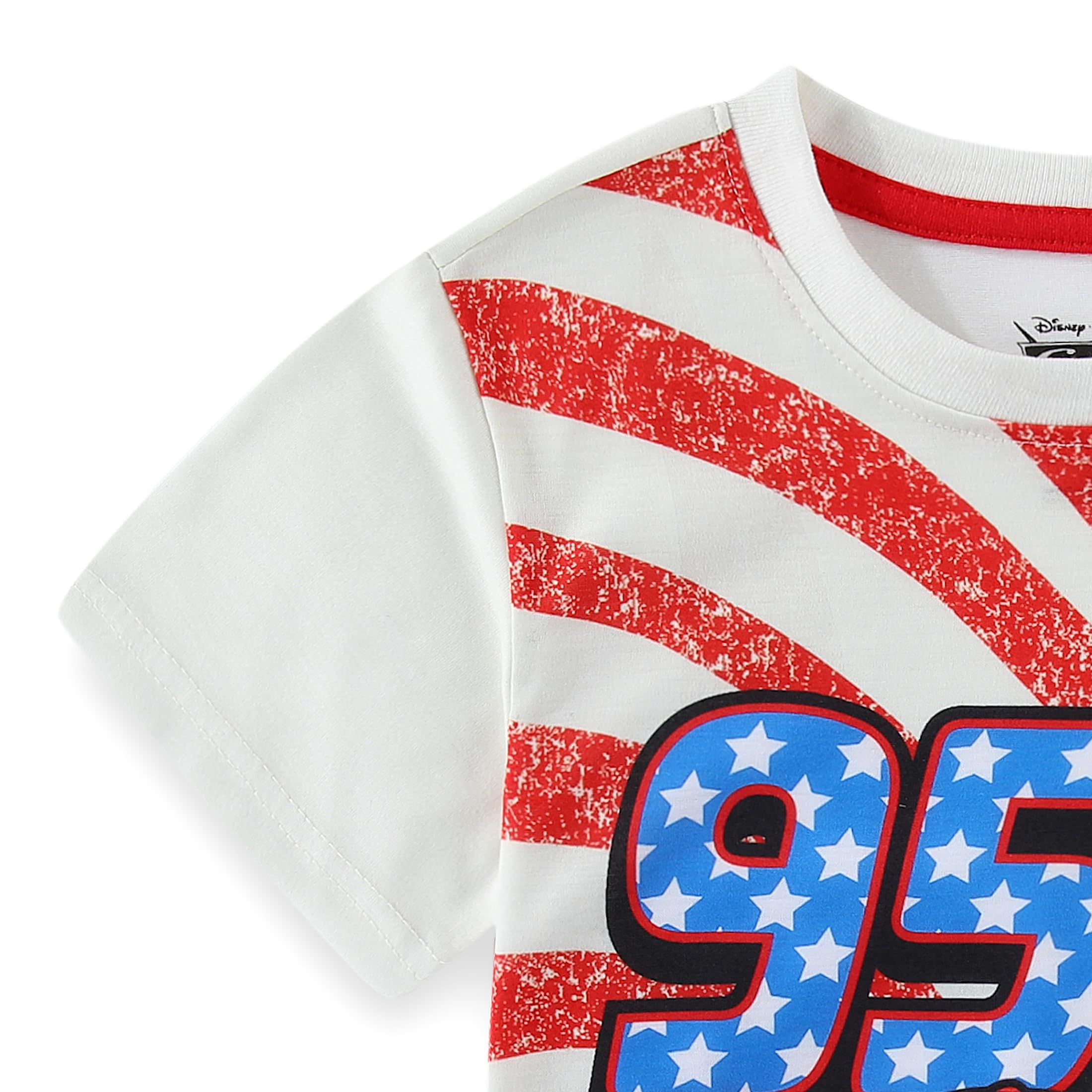 Disney Cars Flash McQueen Active Mesh - Maglietta a maniche corte per bambini e bambini