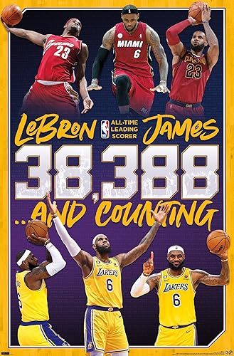 Miniatura 7 de Trends International NBA League - LeBron James All-Time Scoring Leader Wall Poster