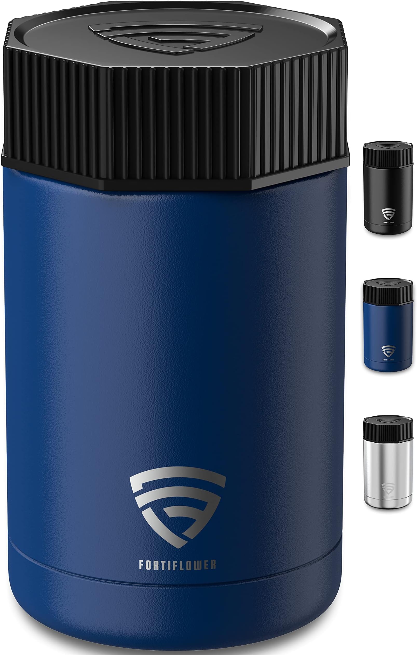 Upgraded Lid | 12oz Storage Container Jar | Light Proof Jars, Herb Jar, Static, Child Resistant Spice Jar, Coffee Jar, Protein Powder Container & more!